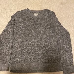 Lucky brand grey fuzzy long sleeve, womens size S.